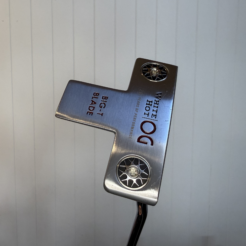 Used Odyssey WHITE HOT OG BIG T 34" putter — main view